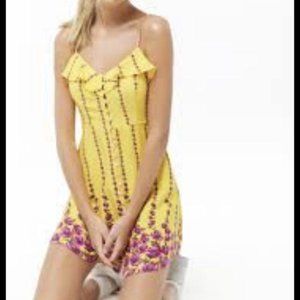 Forever 21 Floral Button-Front Dress